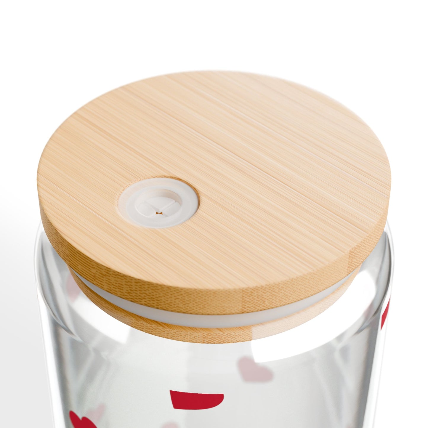 Glass Tumbler with bamboo lid and reusable straw